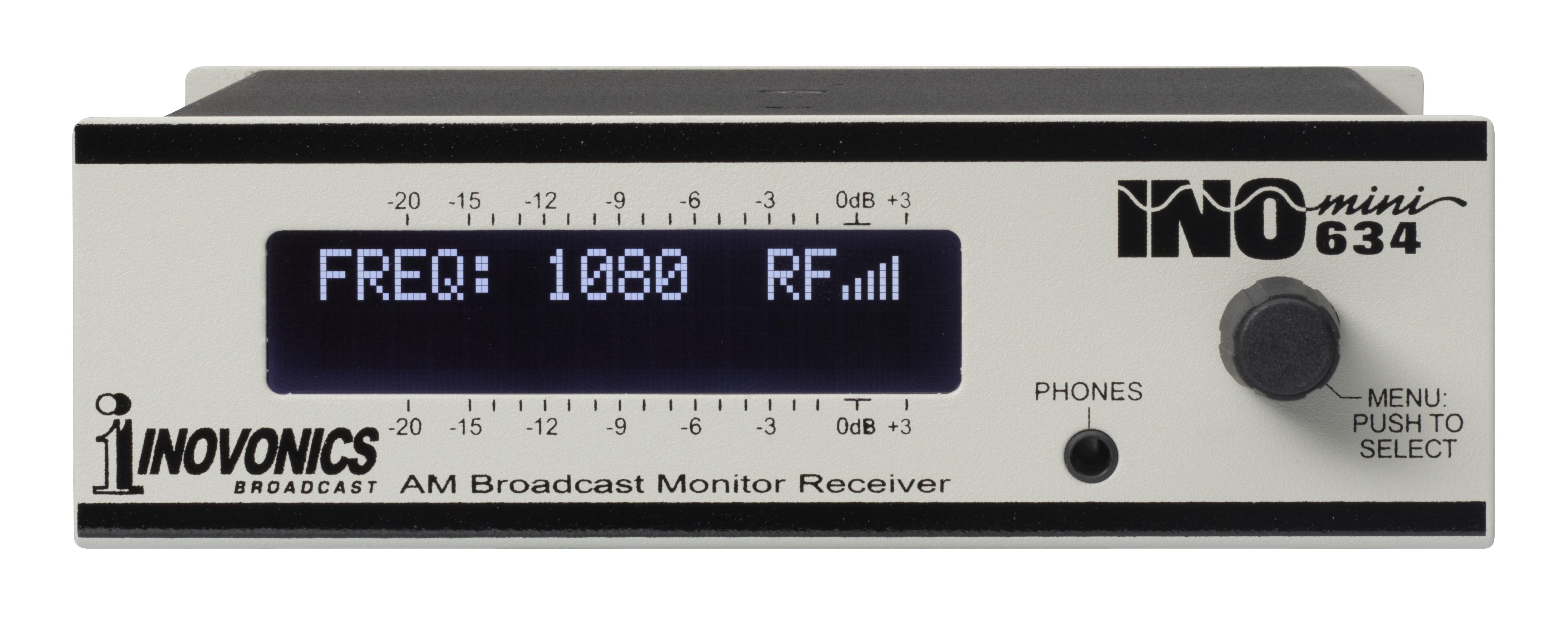 INOmini AM Broadcast Monitor Receiver Model 634 Inovonics Broadcast